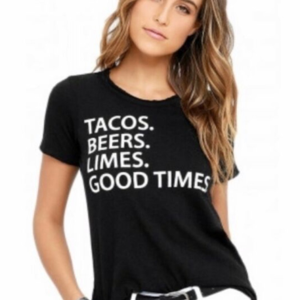 Chaser Distressed Tacos T-Shirt Size XS